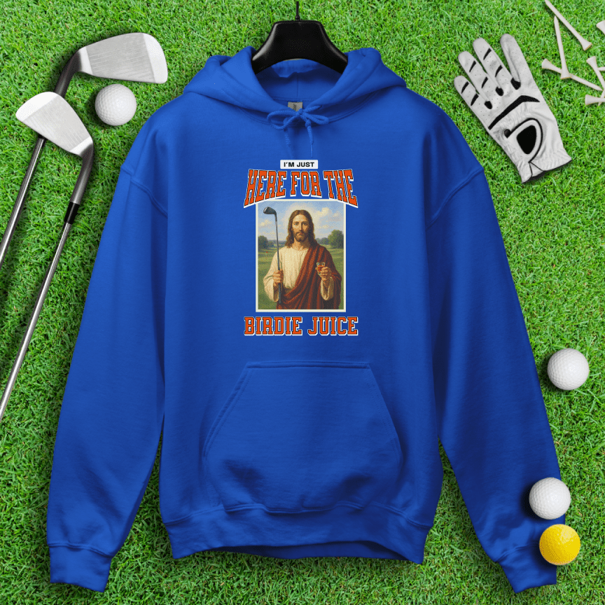 Here For The Birdie Juice Hoodie - TeeHee Golf Gear