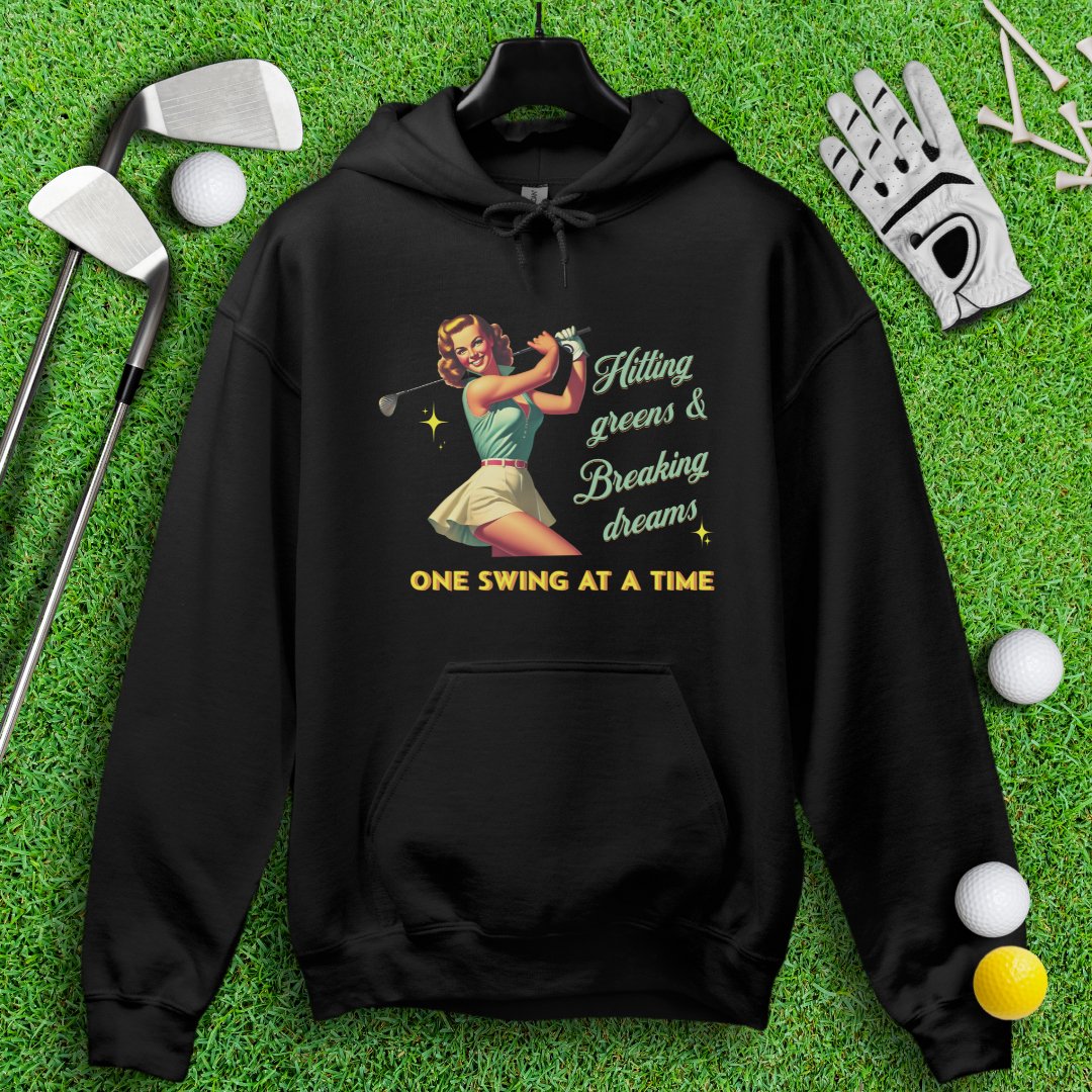 Hit Green & Break Dreams Hoodie - TeeHee Golf Gear