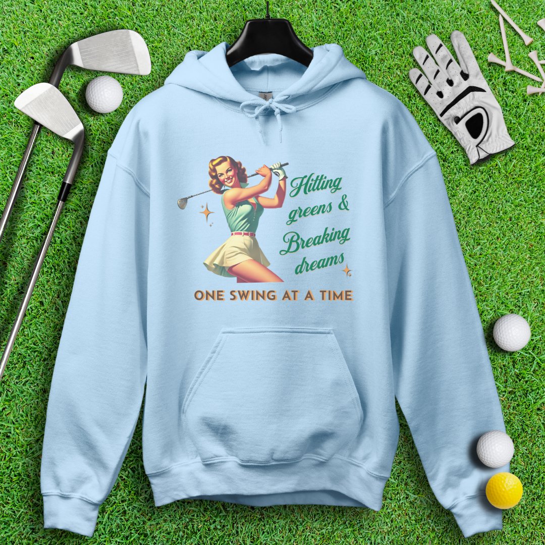 Hit Green & Break Dreams Hoodie - TeeHee Golf Gear