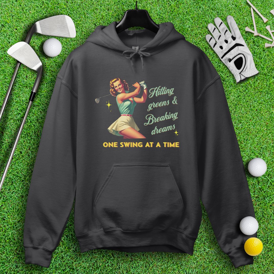 Hit Green & Break Dreams Hoodie - TeeHee Golf Gear