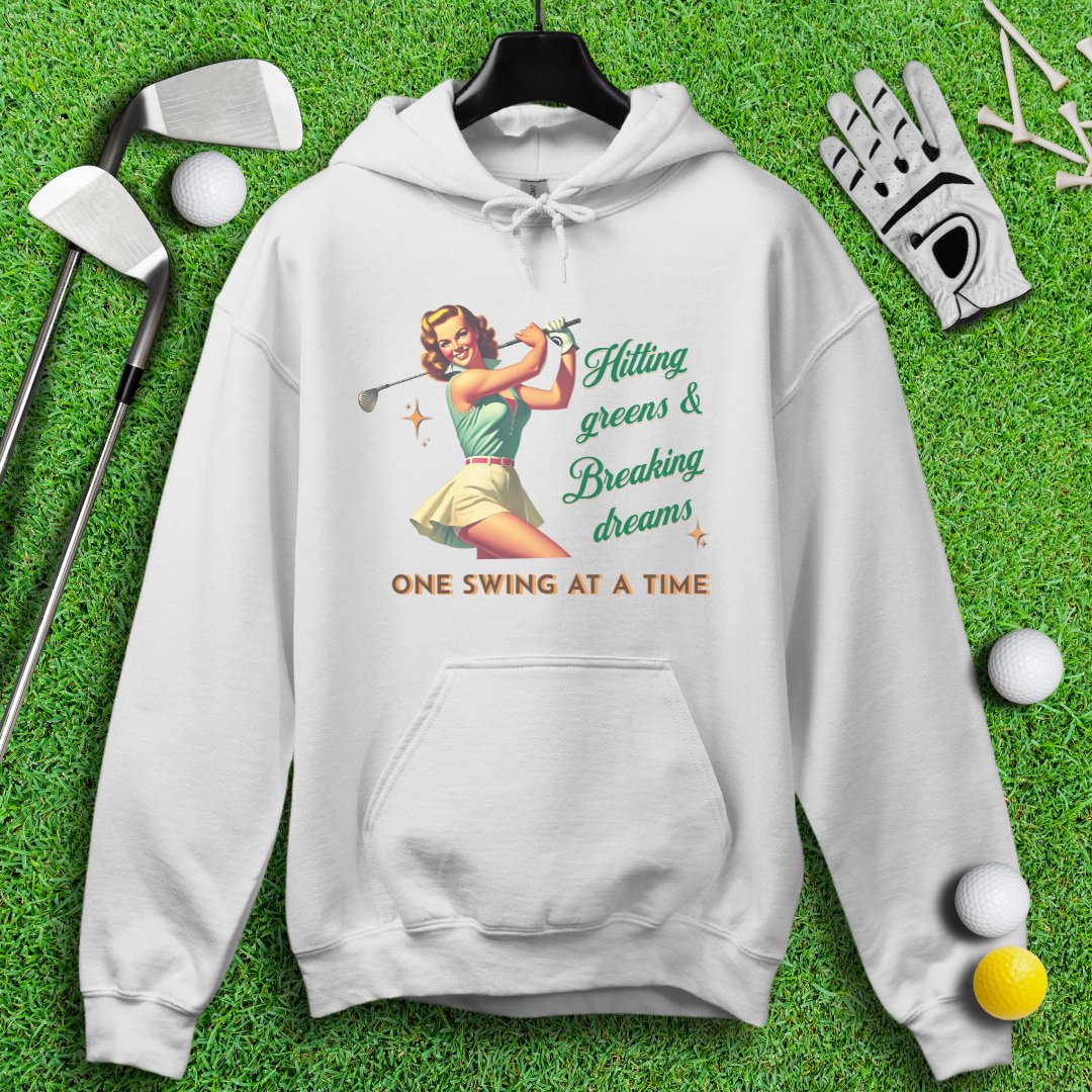 Hit Green & Break Dreams Hoodie - TeeHee Golf Gear