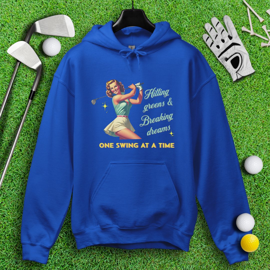 Hit Green & Break Dreams Hoodie - TeeHee Golf Gear