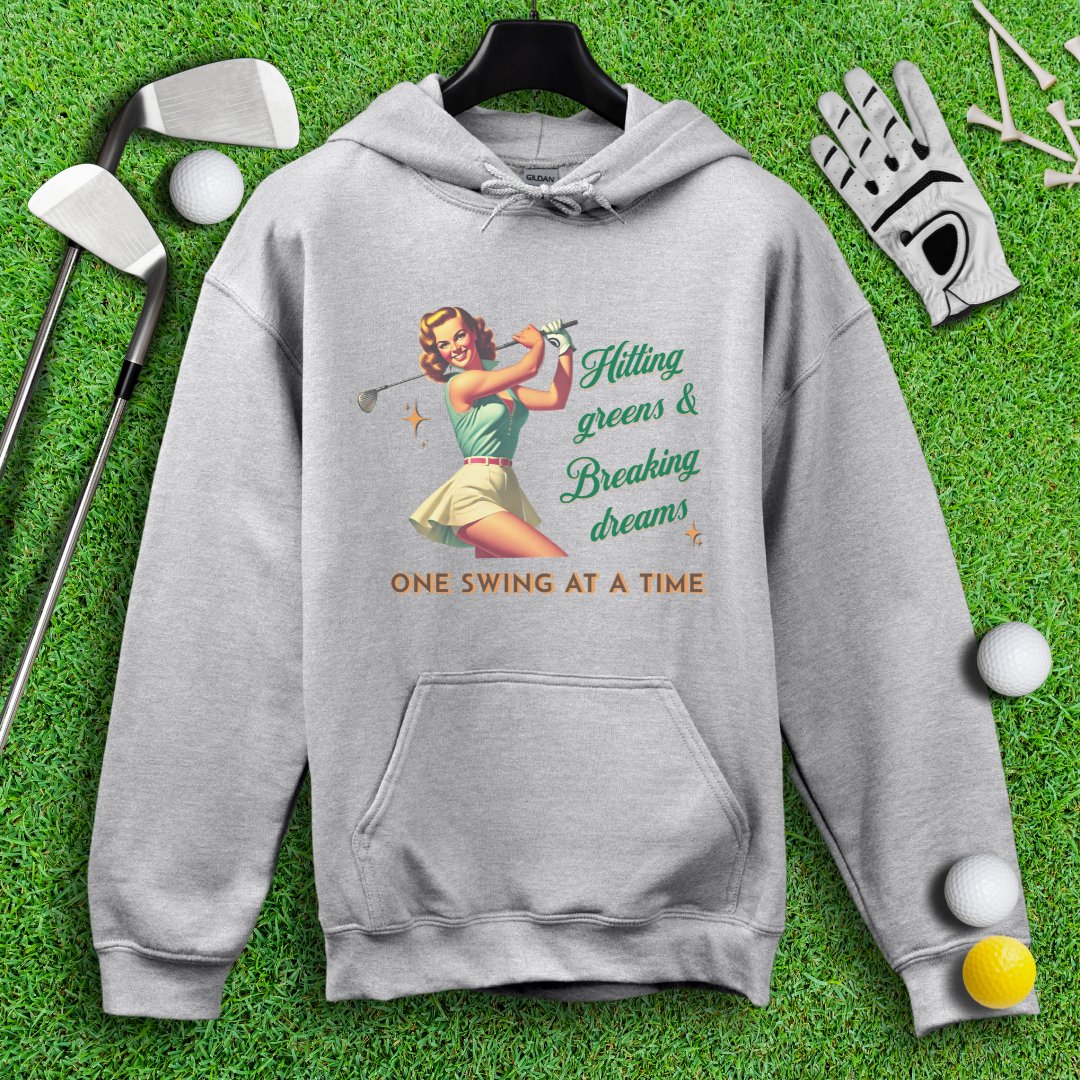 Hit Green & Break Dreams Hoodie - TeeHee Golf Gear