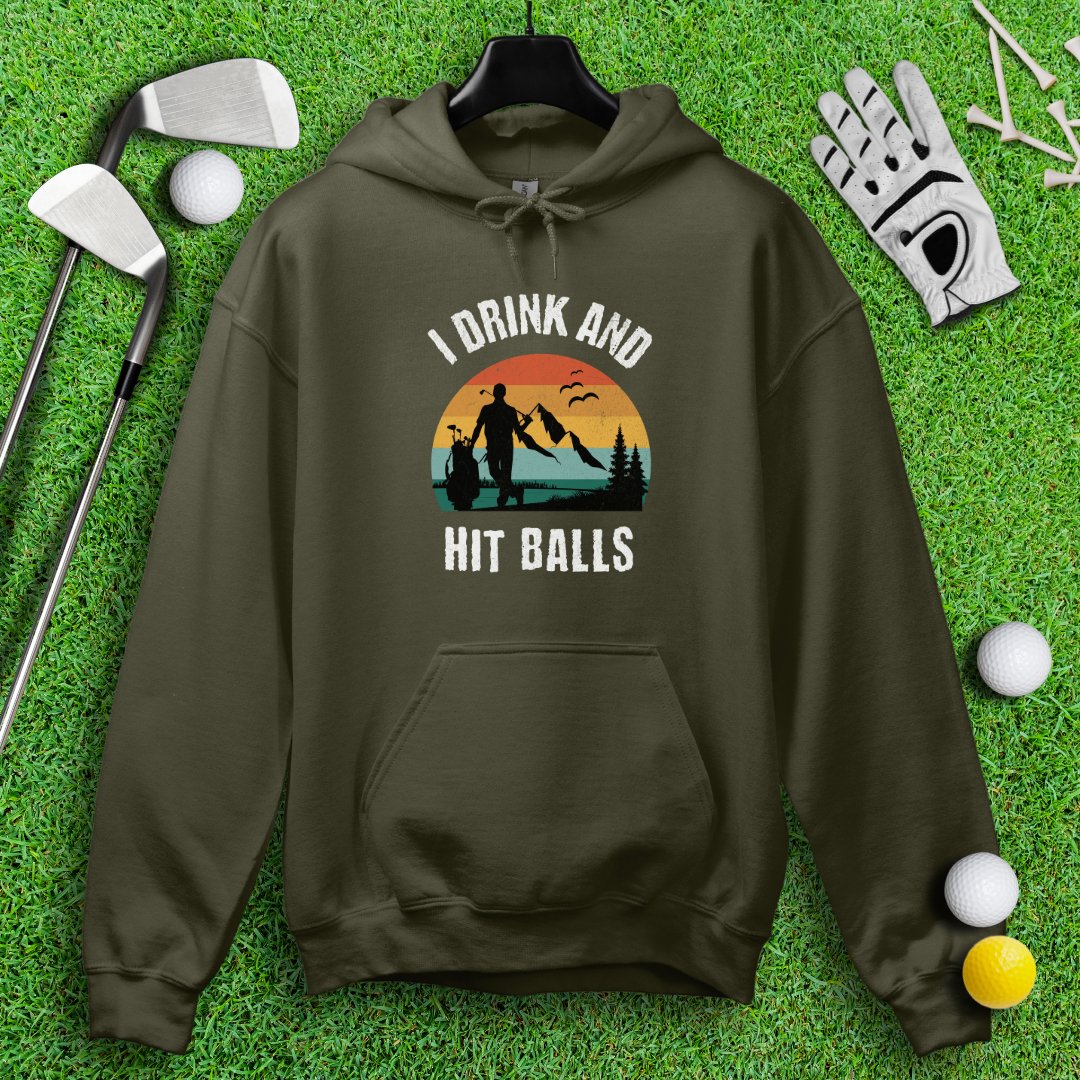 I Drink & Hit Balls Hoodie - TeeHee Golf Gear