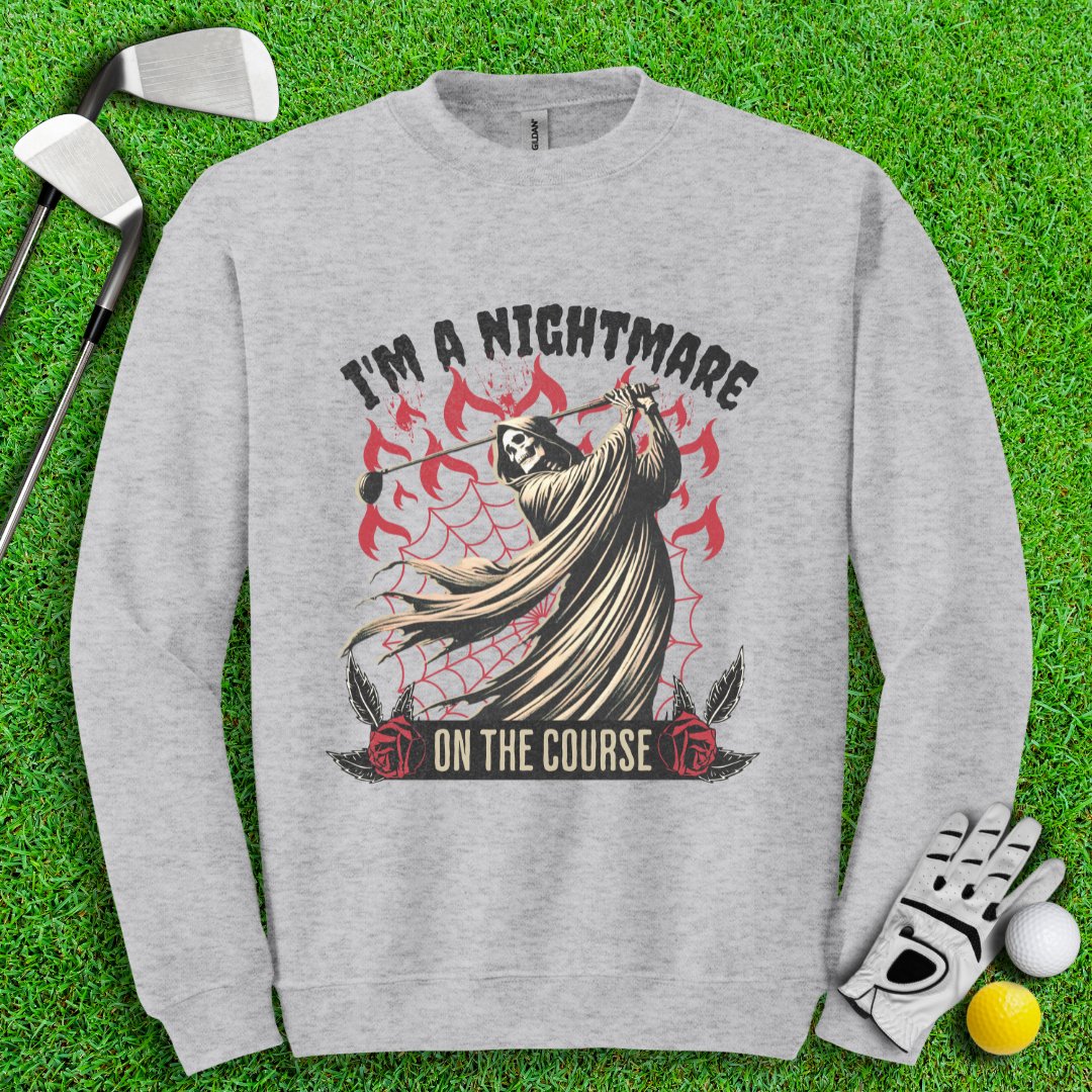 I'm a Nightmare Grim Reaper Crewneck - TeeHee Golf Gear