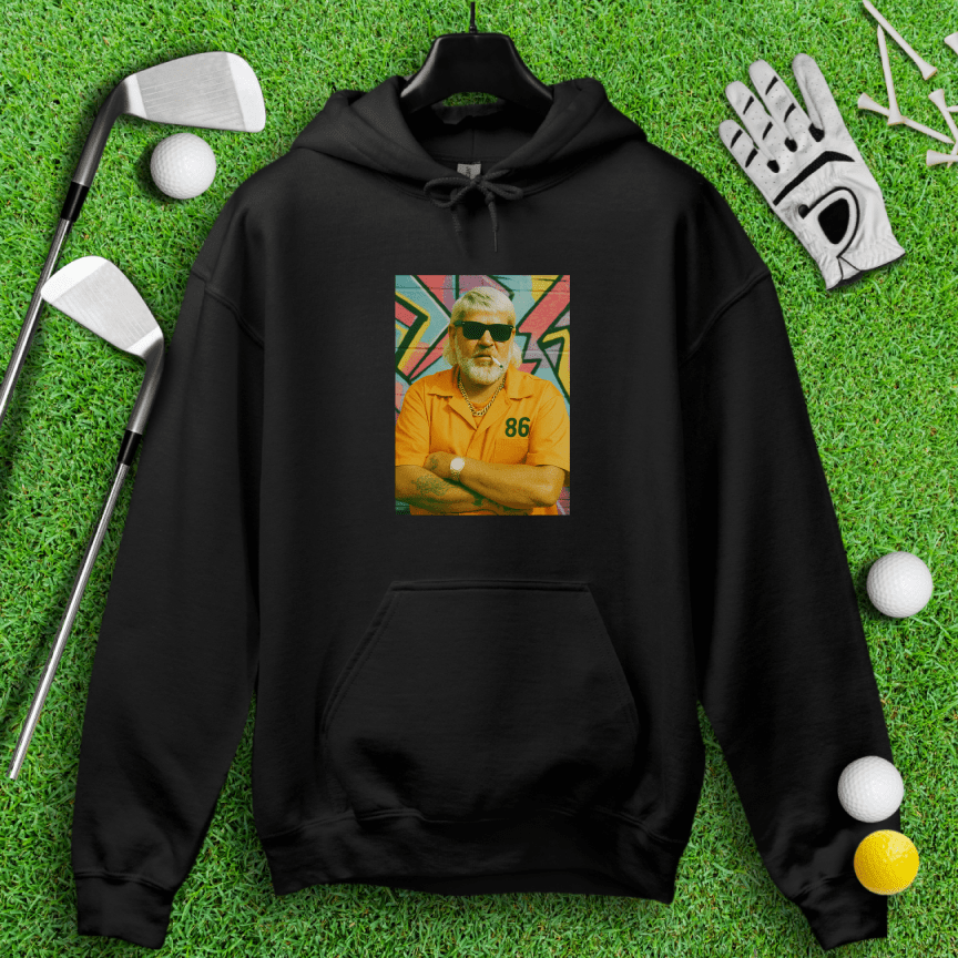 John Daly Retro Mugshot Hoodie - TeeHee Golf Gear