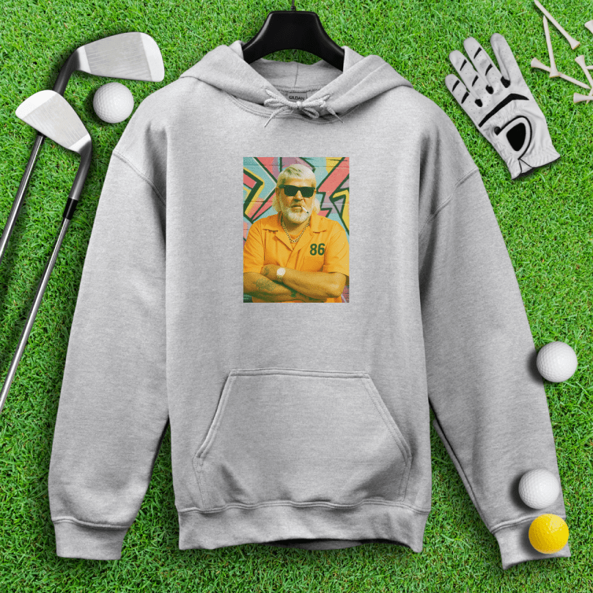 John Daly Retro Mugshot Hoodie - TeeHee Golf Gear