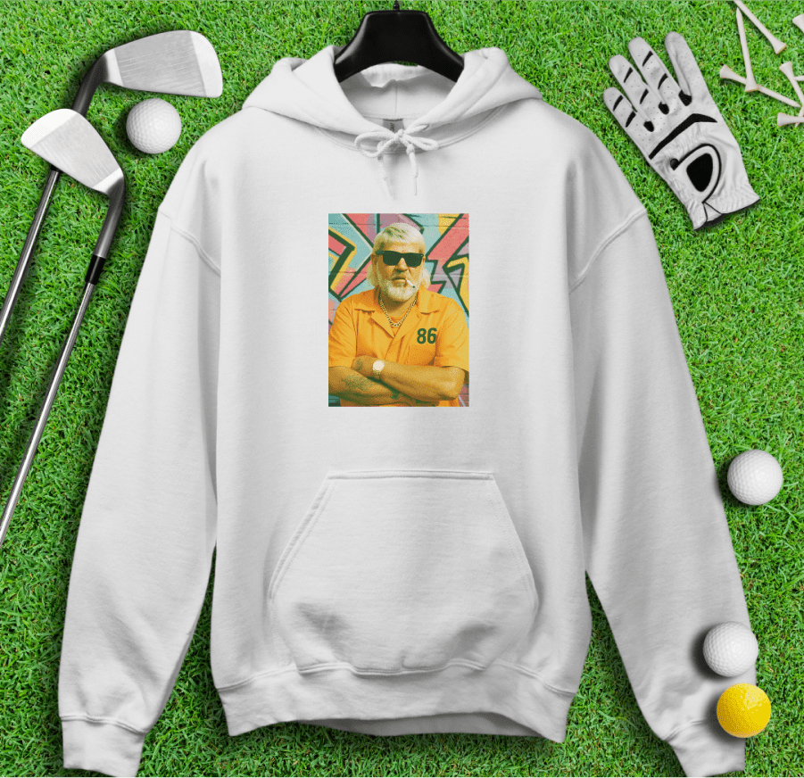 John Daly Retro Mugshot Hoodie - TeeHee Golf Gear
