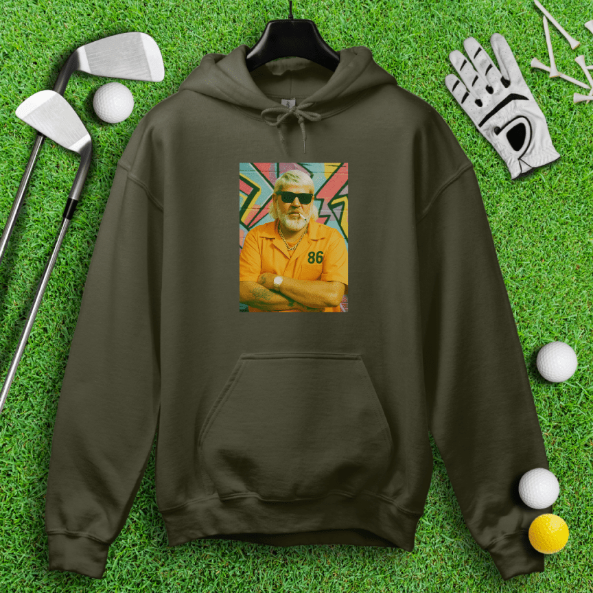 John Daly Retro Mugshot Hoodie - TeeHee Golf Gear
