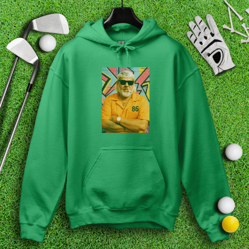 John Daly Retro Mugshot Hoodie - TeeHee Golf Gear