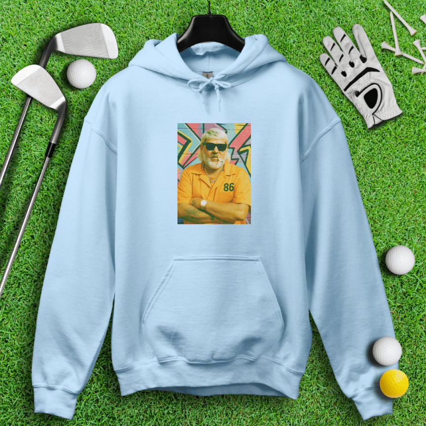 John Daly Retro Mugshot Hoodie - TeeHee Golf Gear