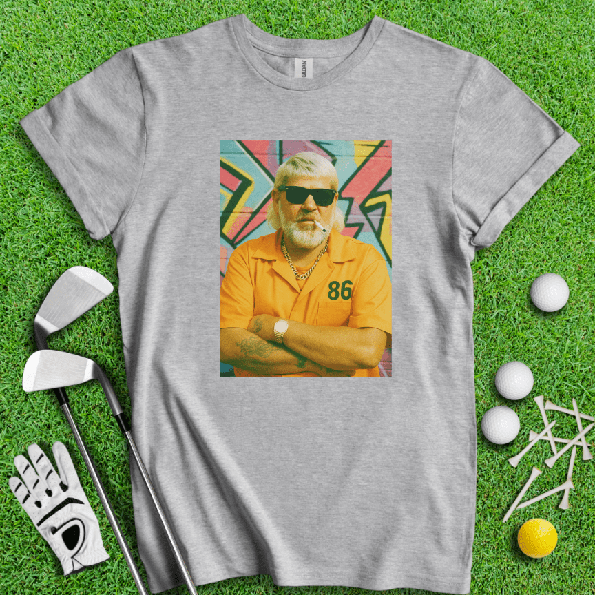 John Daly Retro Mugshot T-shirt - TeeHee Golf Gear