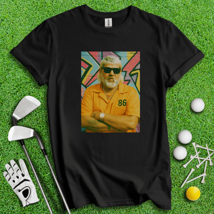 John Daly Retro Mugshot T-shirt - TeeHee Golf Gear