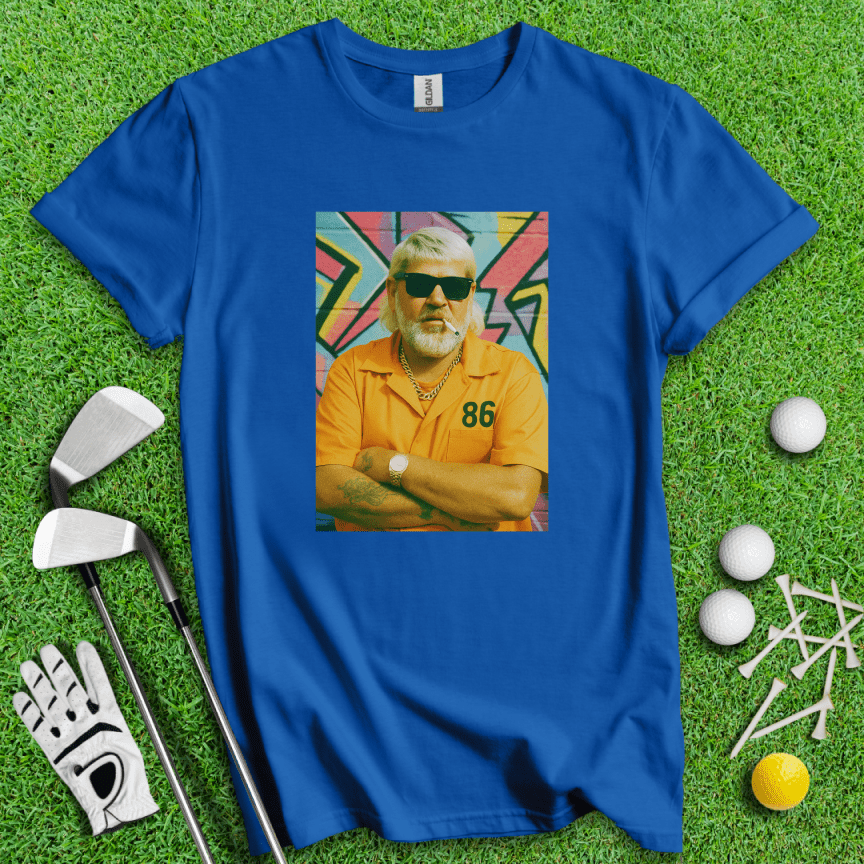 John Daly Retro Mugshot T-shirt - TeeHee Golf Gear
