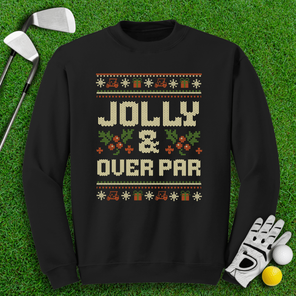 Jolly & Over Par Ugly Sweater - TeeHee Golf Gear