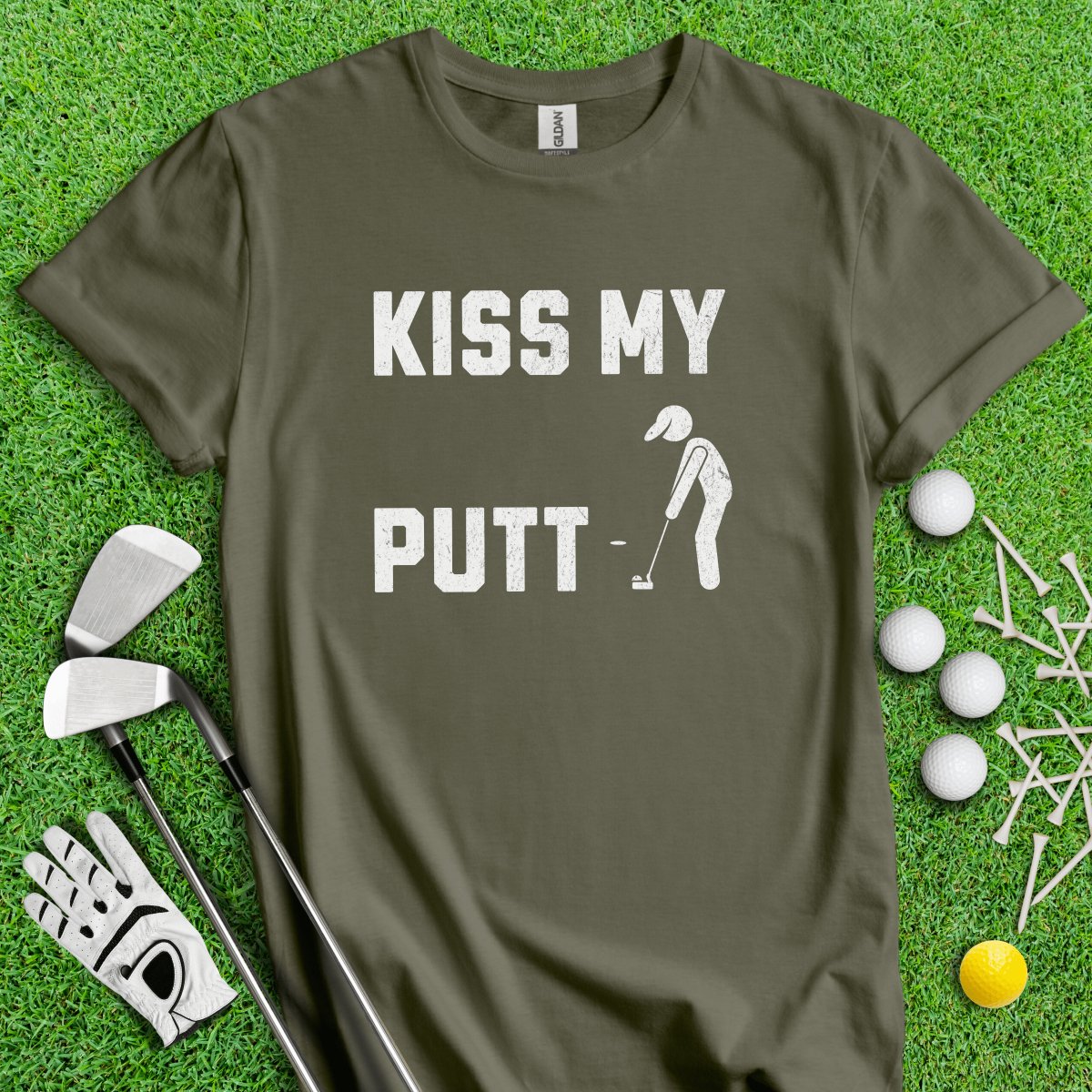 Kiss My Putt T - Shirt - TeeHee Golf Gear