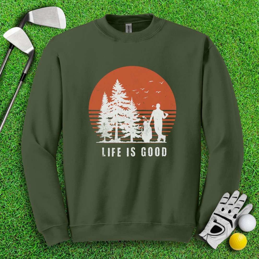 Life is Good Crewneck - TeeHee Golf Gear