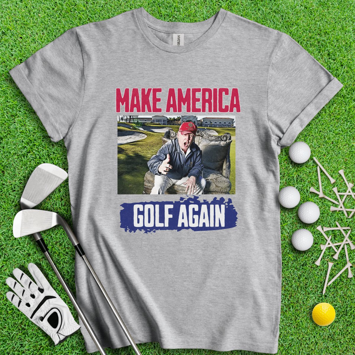 Make America Golf Again Trump T - Shirt - TeeHee Golf Gear