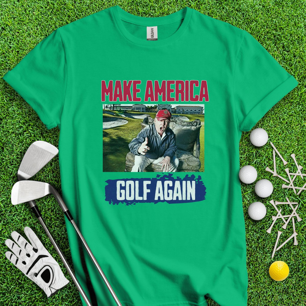 Make America Golf Again Trump T - Shirt - TeeHee Golf Gear