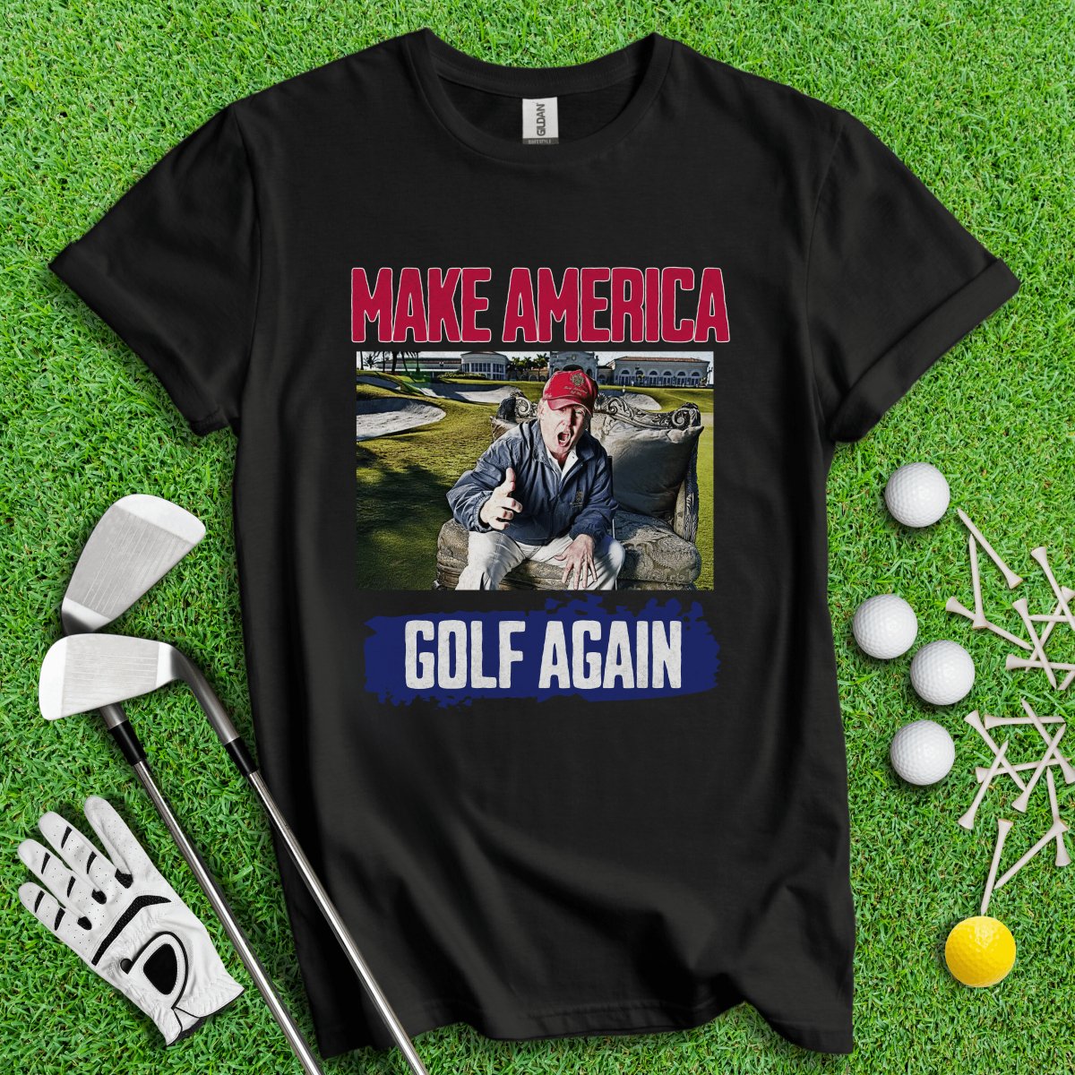 Make America Golf Again Trump T - Shirt - TeeHee Golf Gear