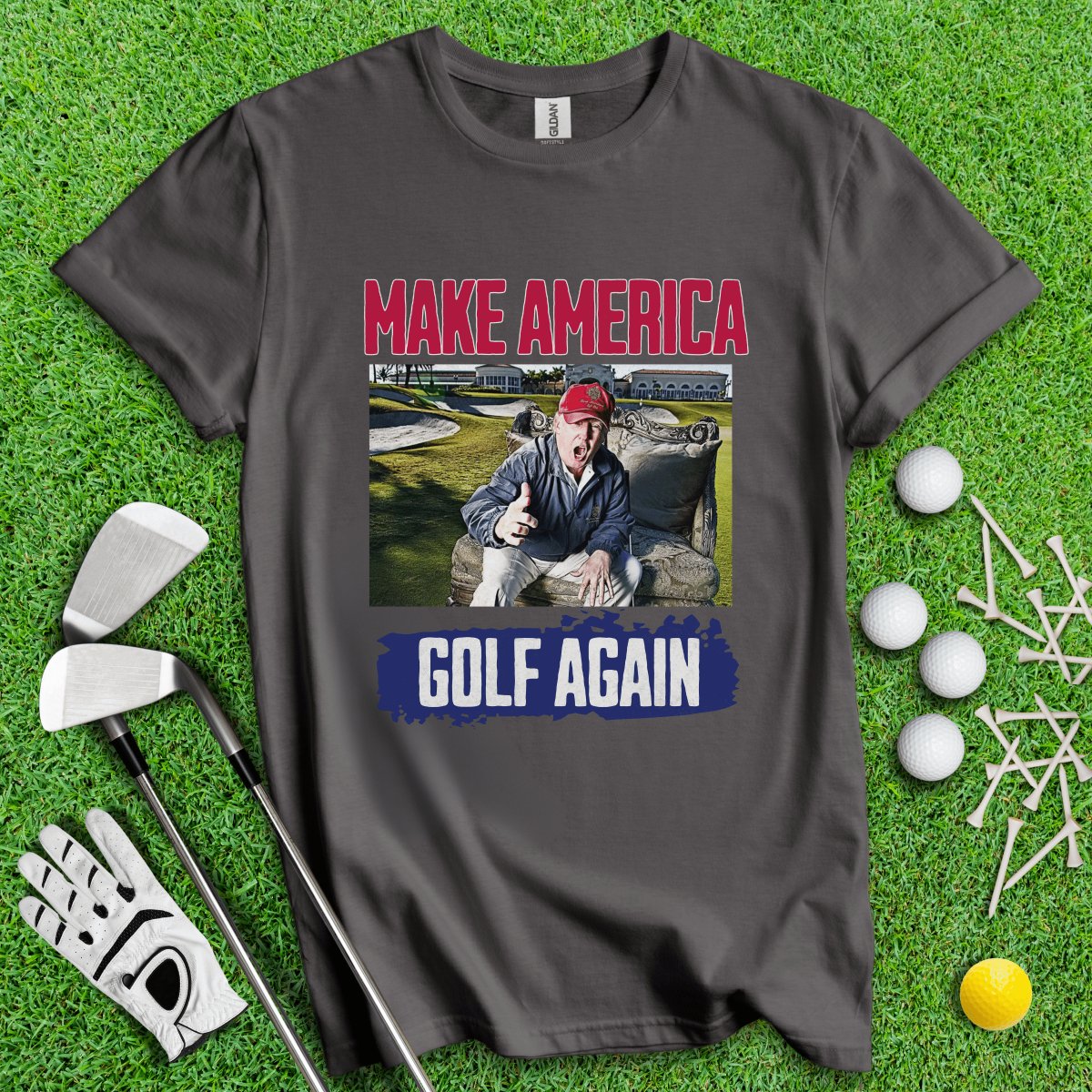 Make America Golf Again Trump T - Shirt - TeeHee Golf Gear