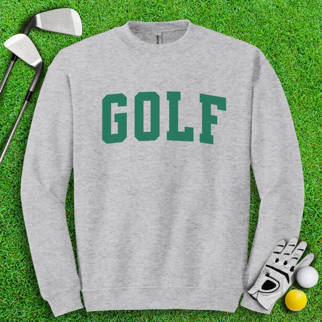 Minimalistic Golf Text Crewneck - TeeHee Golf Gear