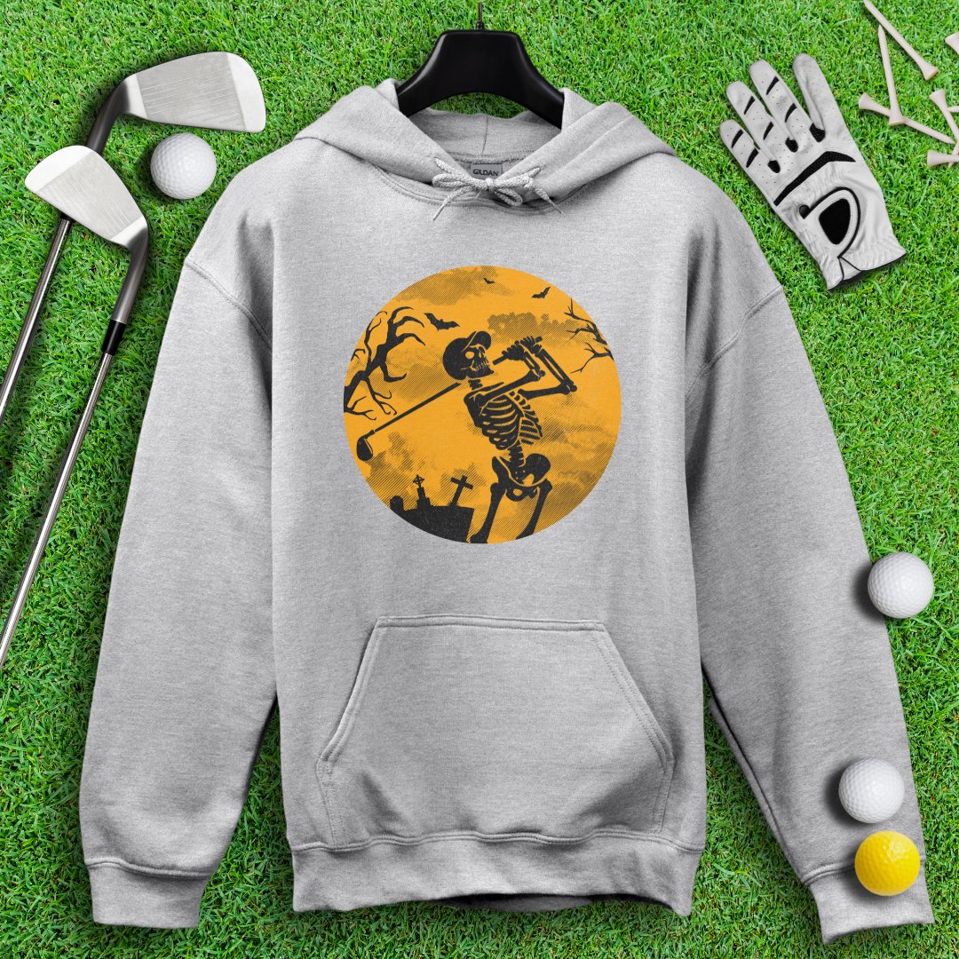 Moonlight Skeleton Golfer Hoodie - TeeHee Golf Gear