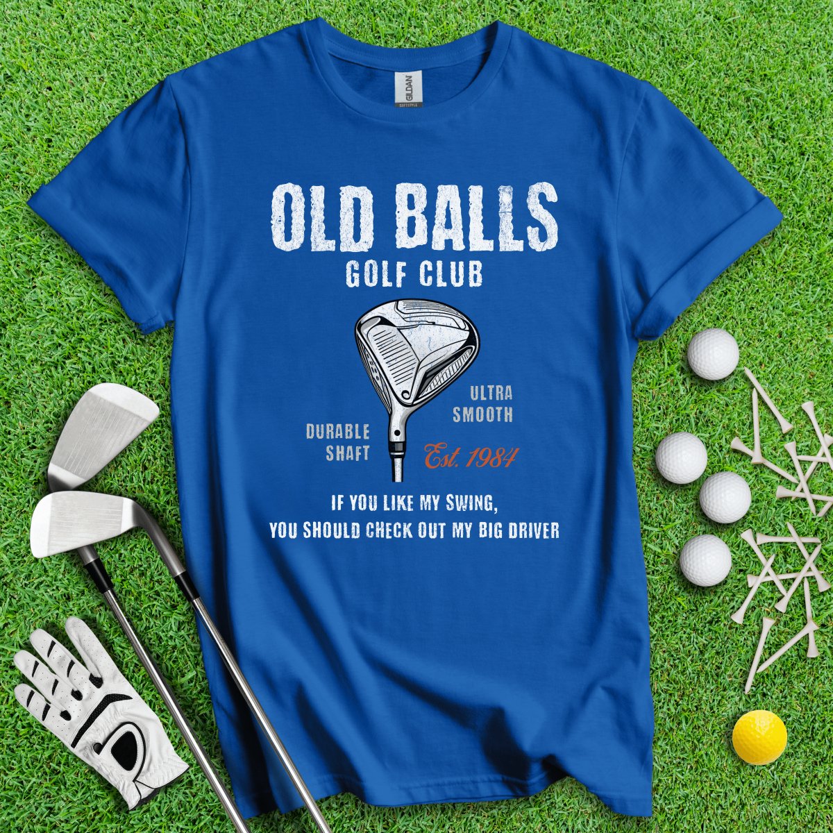 Old Balls Golf Club Custom T - Shirt - TeeHee Golf Gear