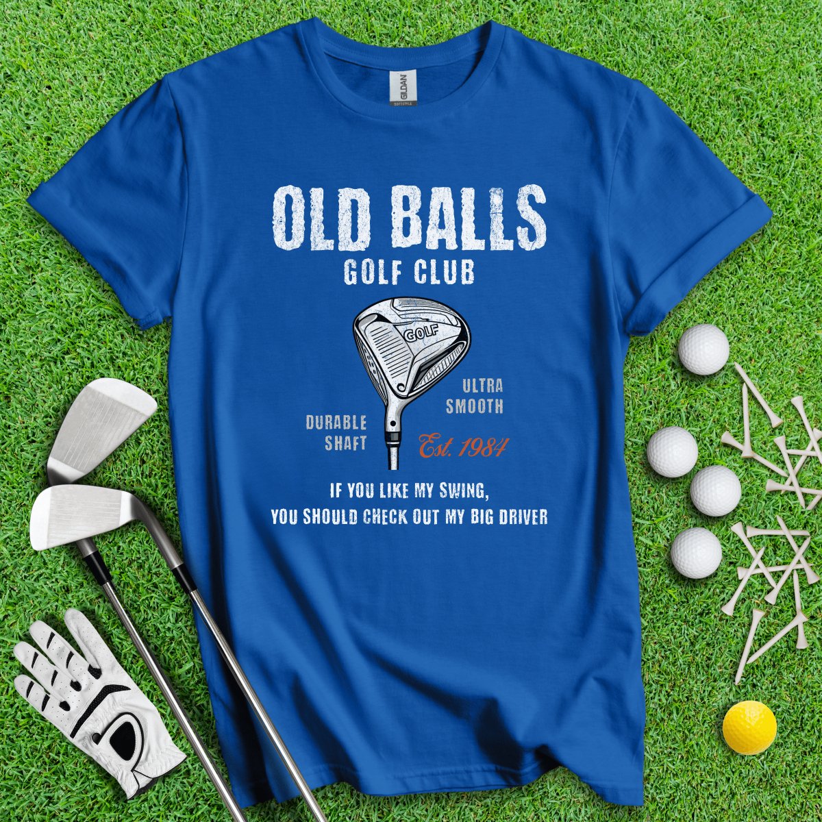 Old Balls Golf Club Custom T - Shirt - TeeHee Golf Gear