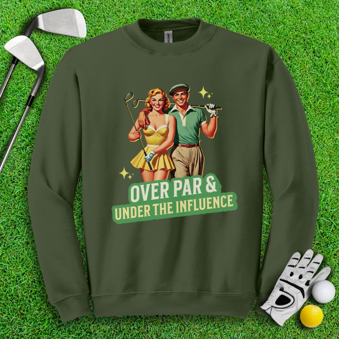 Over Par Under Influence Crewneck - TeeHee Golf Gear