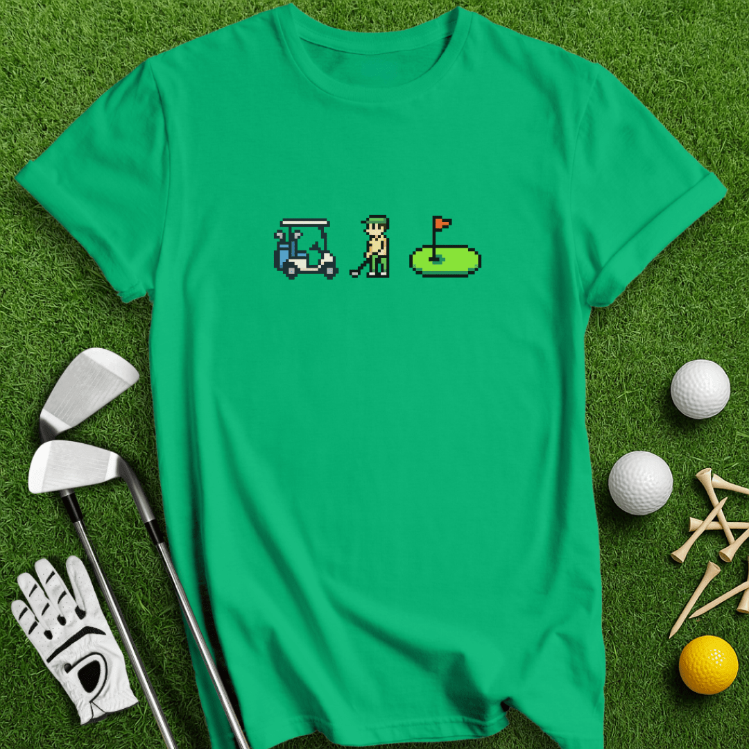 Pixel Golf T-shirt - TeeHee Golf Gear