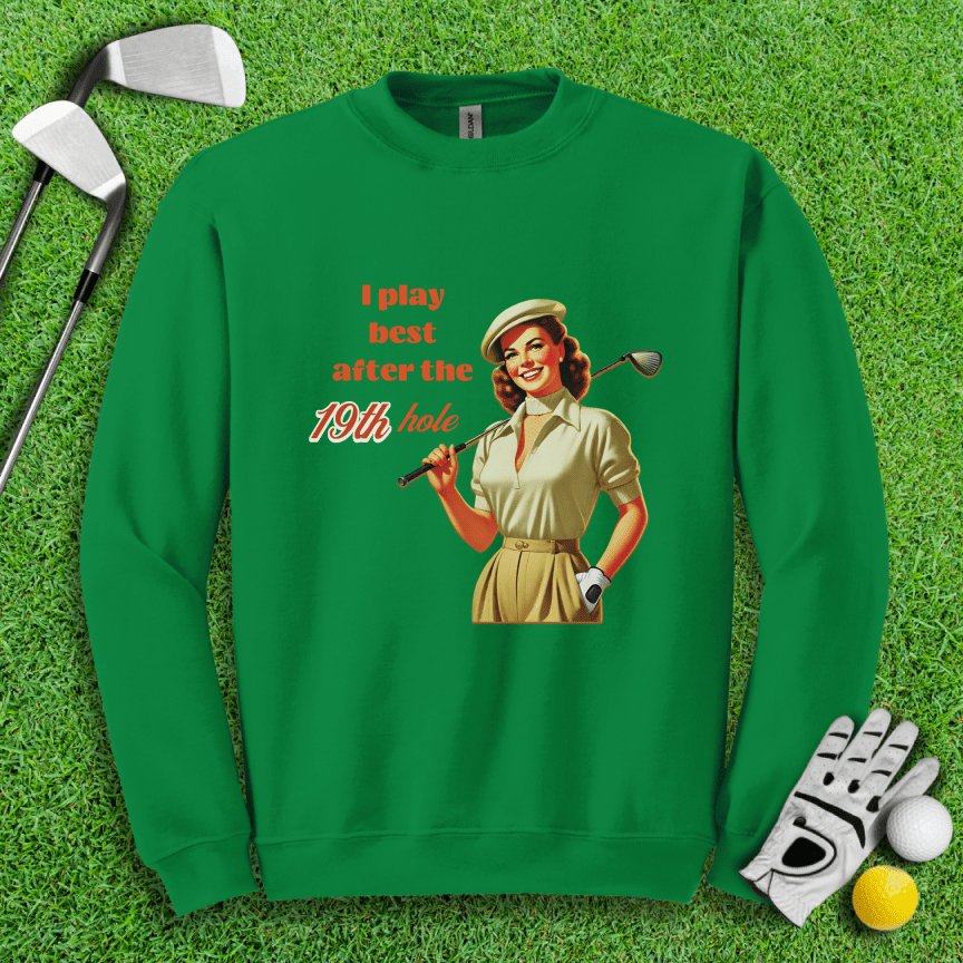 Play Best After 19th Hole Crewneck - TeeHee Golf Gear