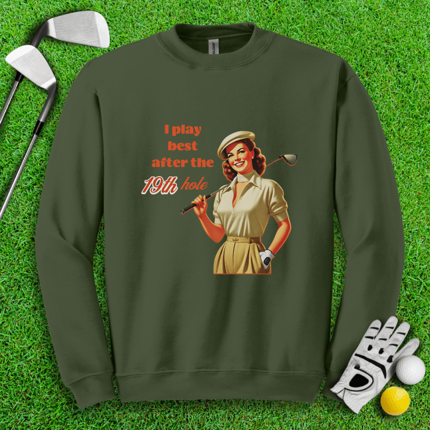 Play Best After 19th Hole Crewneck - TeeHee Golf Gear