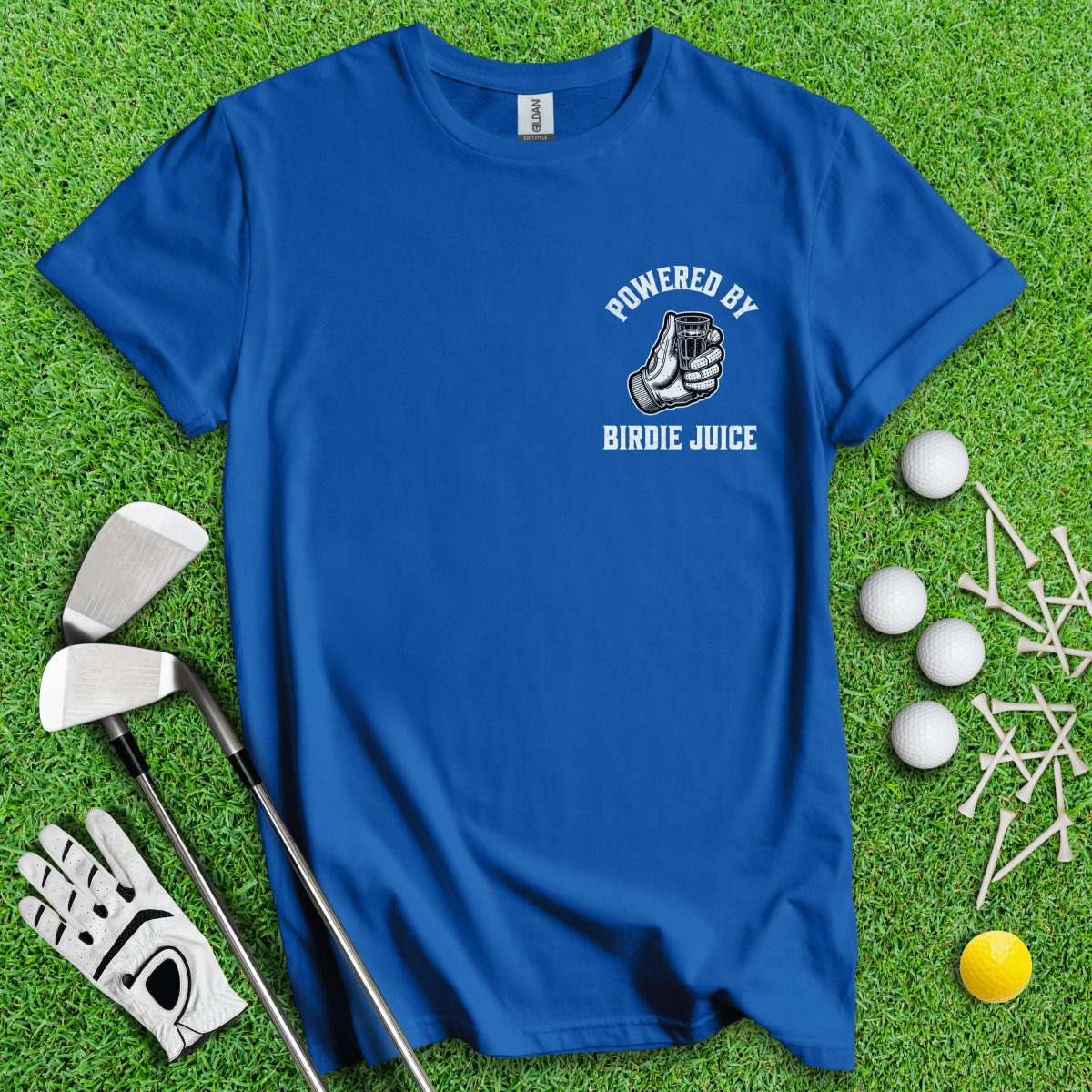 Powered By Birdie Juice T - Shirt - TeeHee Golf Gear