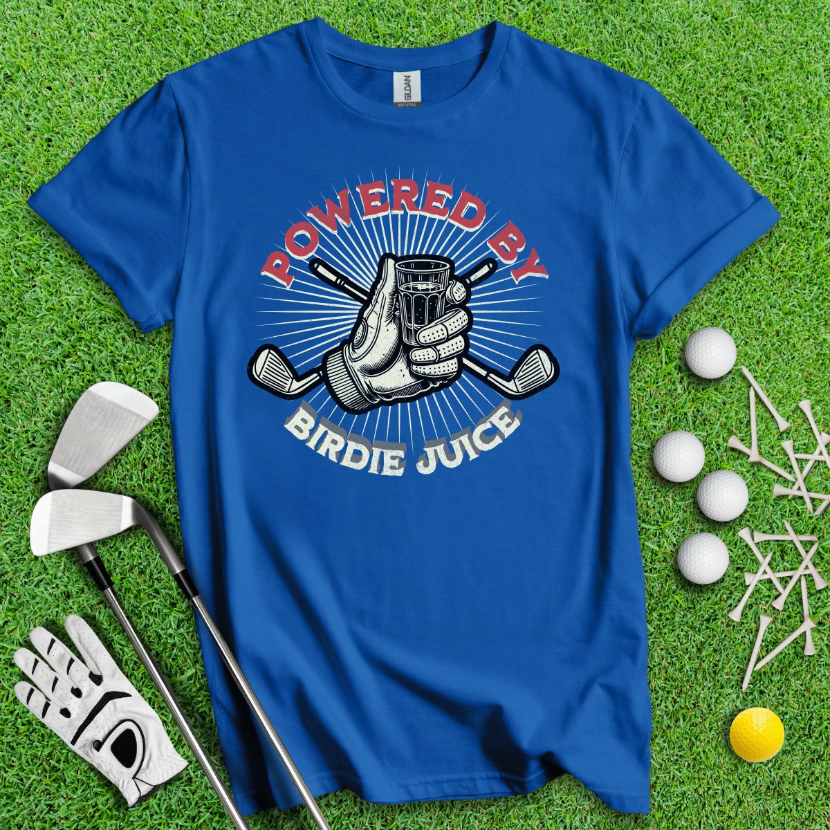 Powered By Birdie Juice T - Shirt - TeeHee Golf Gear
