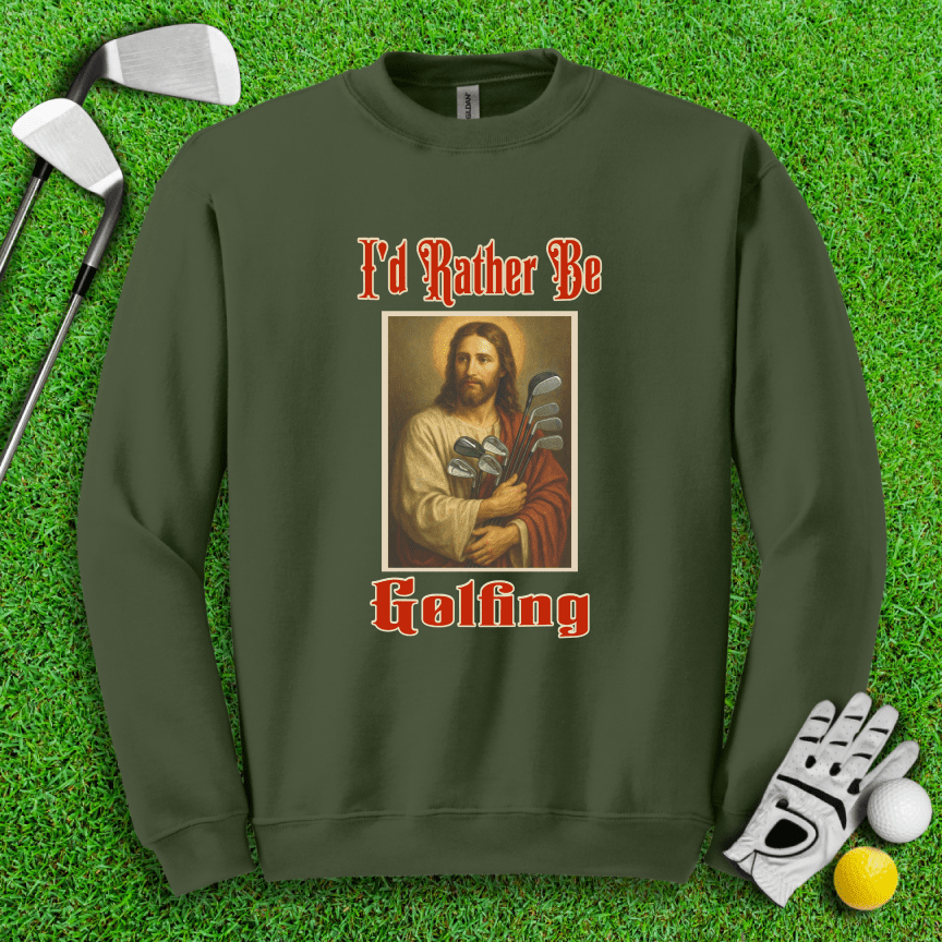 Rather Be Golfing Crewneck - TeeHee Golf Gear