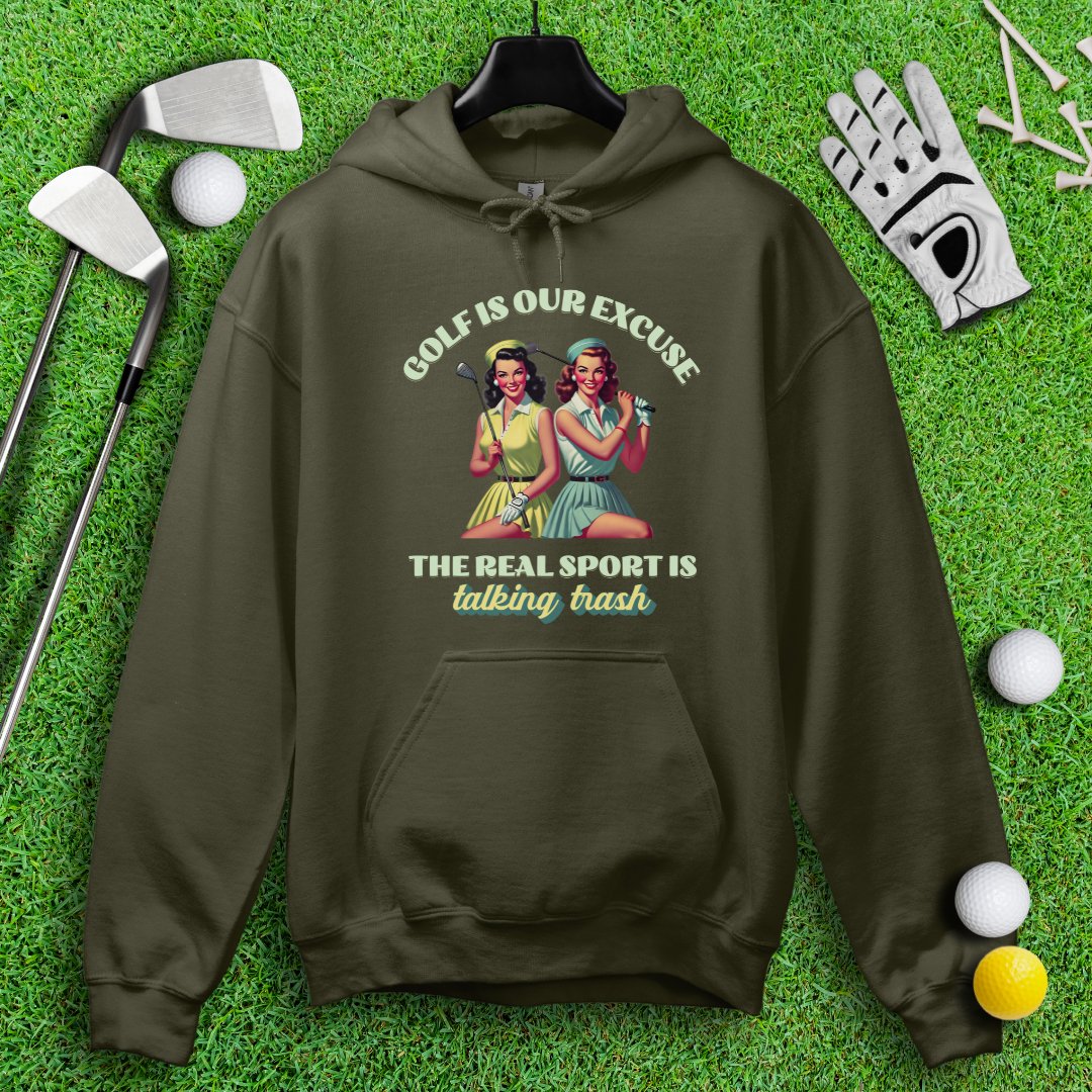 Real Sport Is Talking Trash Hoodie - TeeHee Golf Gear