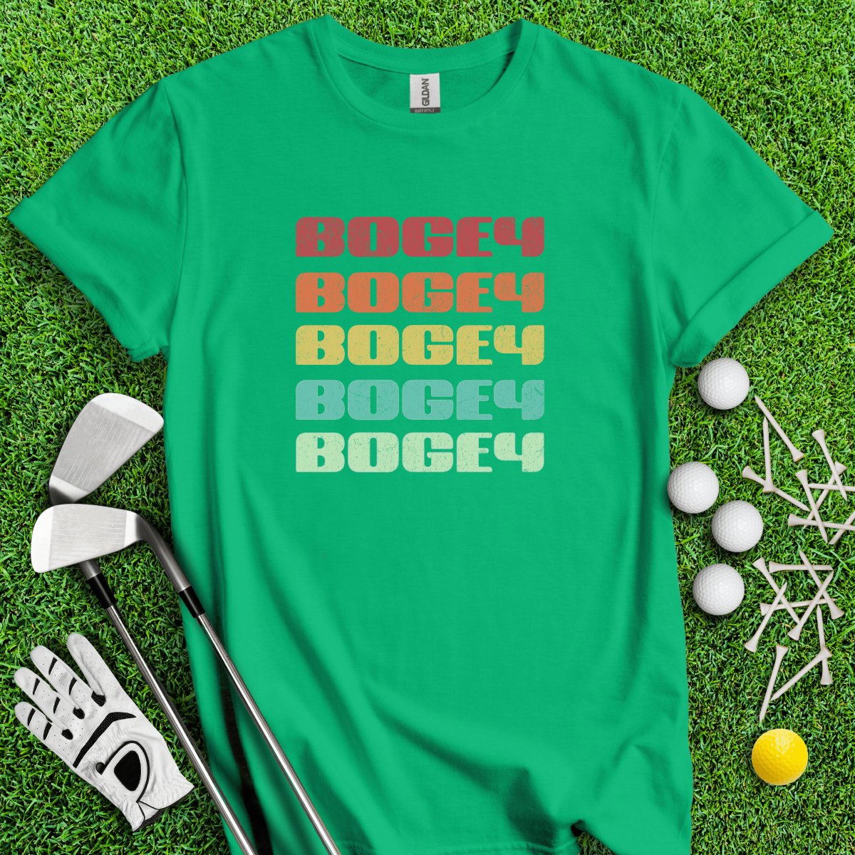 Retro Font Bogey Golf T - Shirt - TeeHee Golf Gear