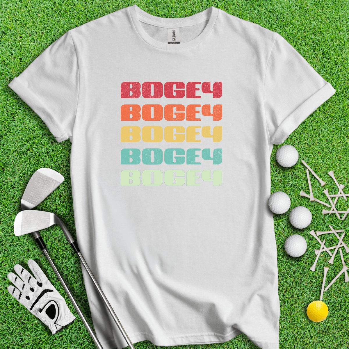 Retro Font Bogey Golf T - Shirt - TeeHee Golf Gear