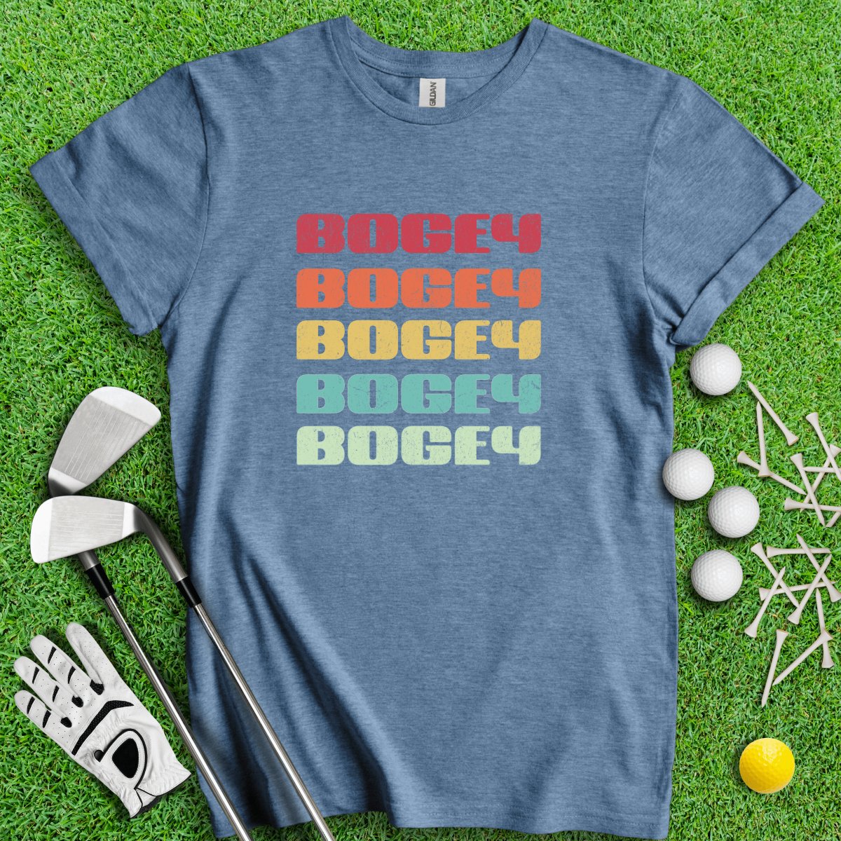 Retro Font Bogey Golf T - Shirt - TeeHee Golf Gear
