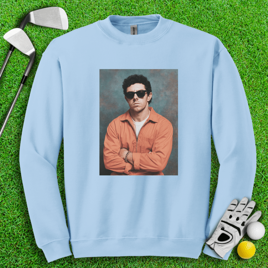 Rory McIlroy Retro Mugshot Crewneck - TeeHee Golf Gear