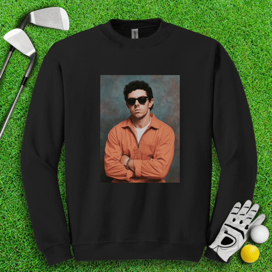 Rory McIlroy Retro Mugshot Crewneck - TeeHee Golf Gear