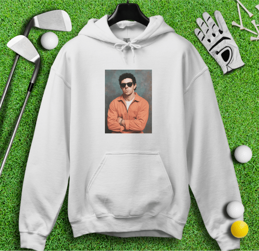 Rory McIlroy Retro Mugshot Hoodie - TeeHee Golf Gear