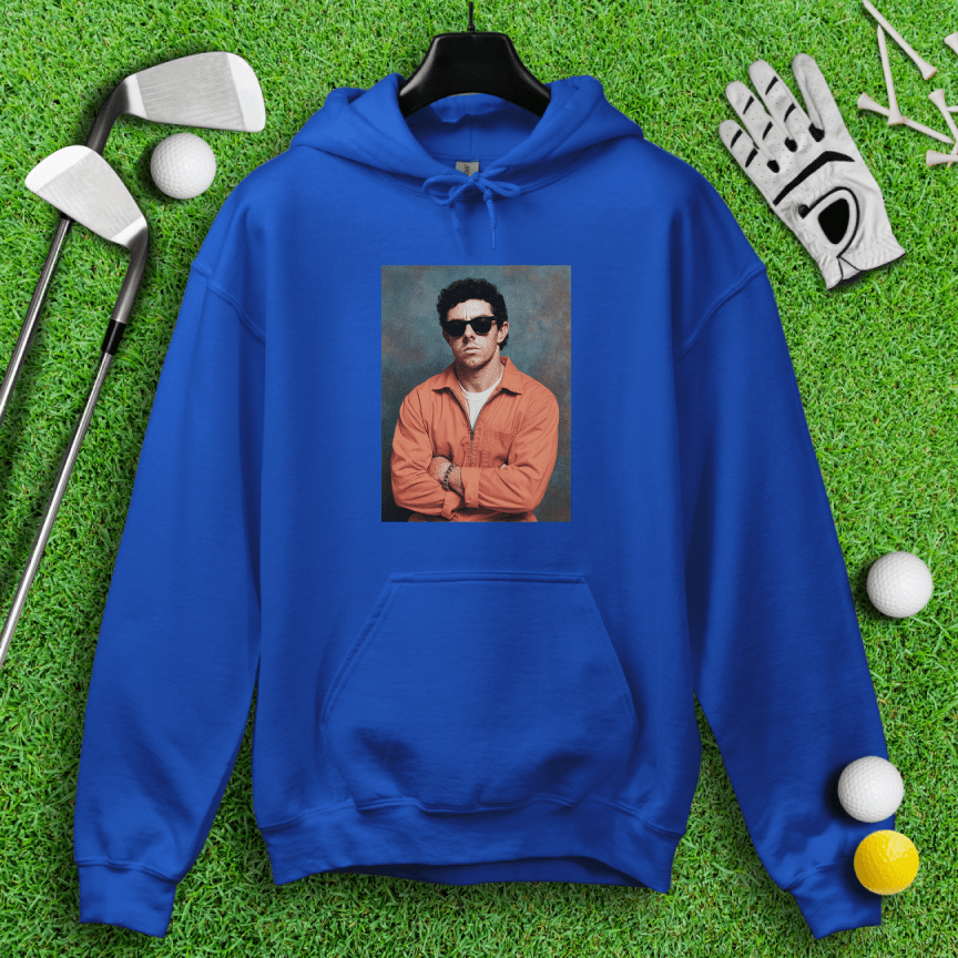 Rory McIlroy Retro Mugshot Hoodie - TeeHee Golf Gear