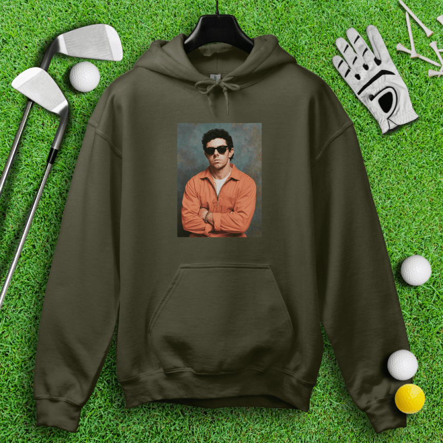 Rory McIlroy Retro Mugshot Hoodie - TeeHee Golf Gear