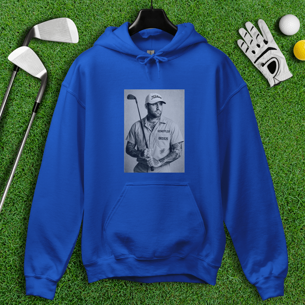 Scottie Scheffler Retro Mugshot Hoodie - TeeHee Golf Gear