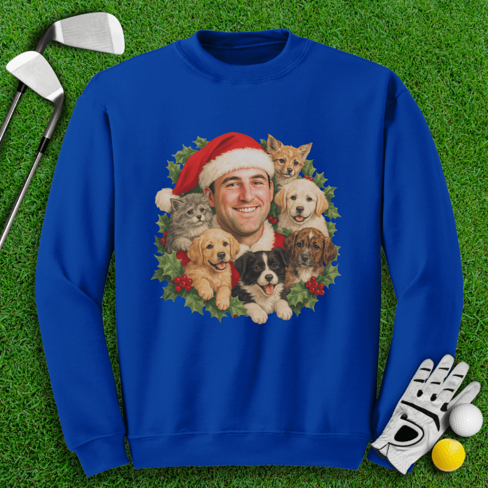 Scottie Scheffler Santa Ugly Sweater Crewneck - TeeHee Golf Gear