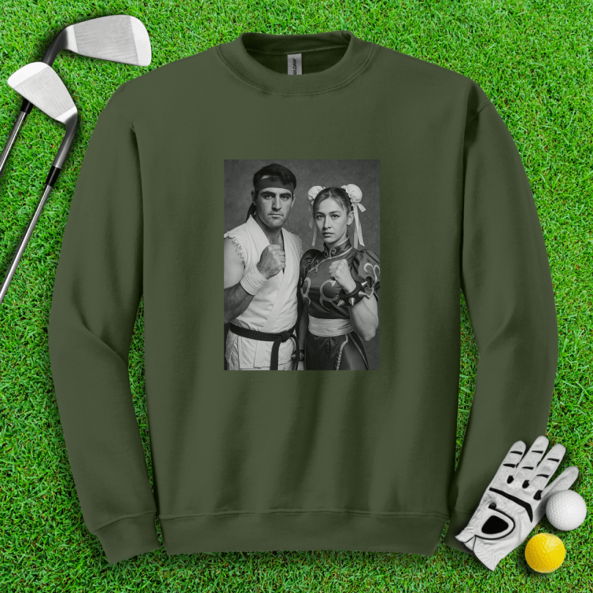Scottie Scheffler VS. Nelly Korda Crewneck - TeeHee Golf Gear