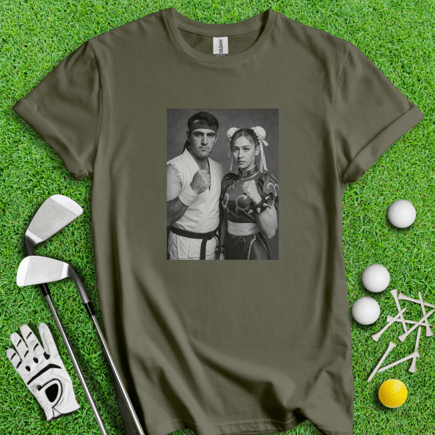 Scottie Scheffler VS. Nelly Korda T-shirt - TeeHee Golf Gear
