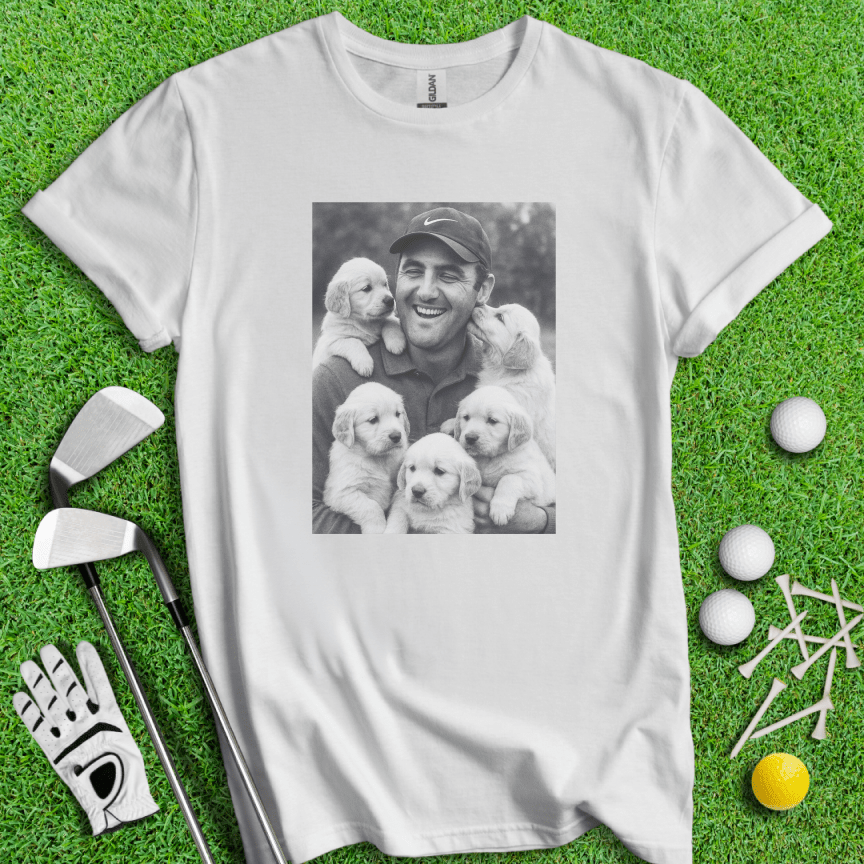 Scottie Scheffler VS. Puppies T-shirt - TeeHee Golf Gear